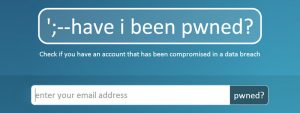 Have I been pwned website
