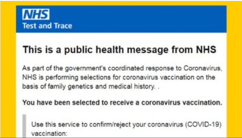 NHS Covid-19 Vaccine Scam