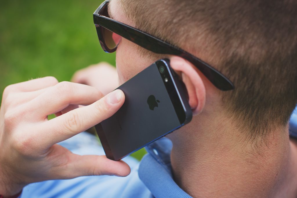 Man on phone