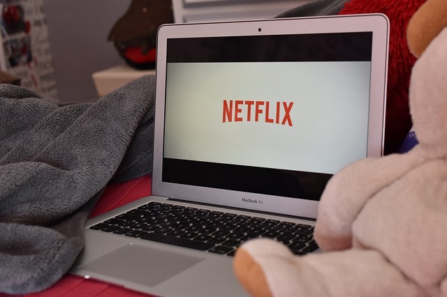 netflix on laptop