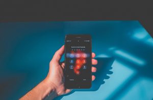 smartphone in hand