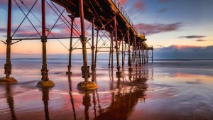 saltburn beach and pier